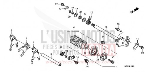 GEARSHIFT DRUM CBF600NA de 2010